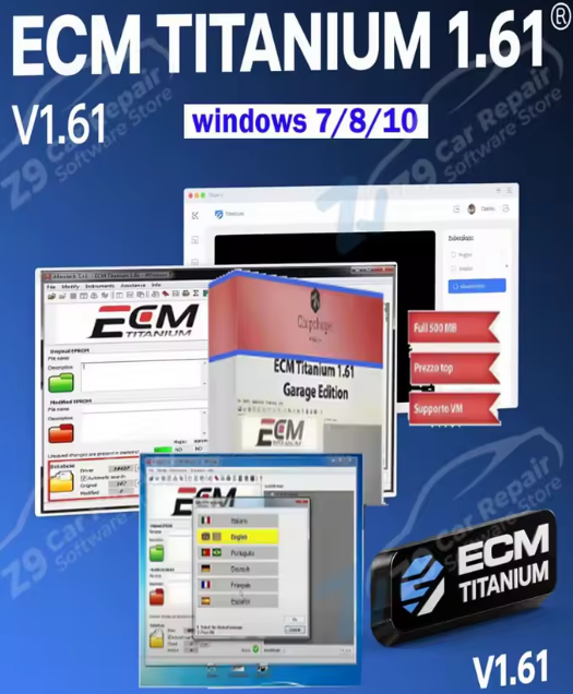 Télécharger ECM Titanium + 43000 Drivers — Logiciel de Cartographie Moteur Professionnel